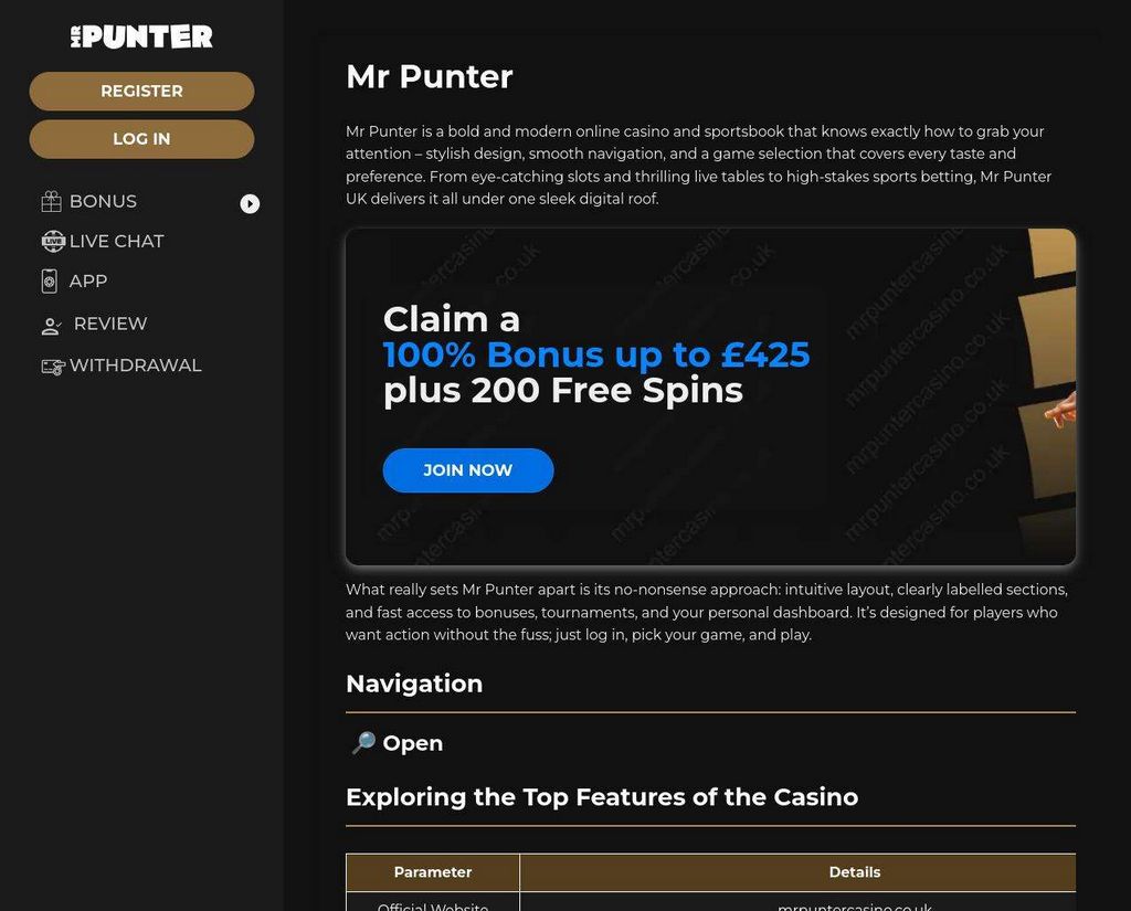 Mr Punter - Login, Insurance claim 100% + 200 Free Spins Mr Punter - Login, Insurance claim 100% + 200 Free Spins