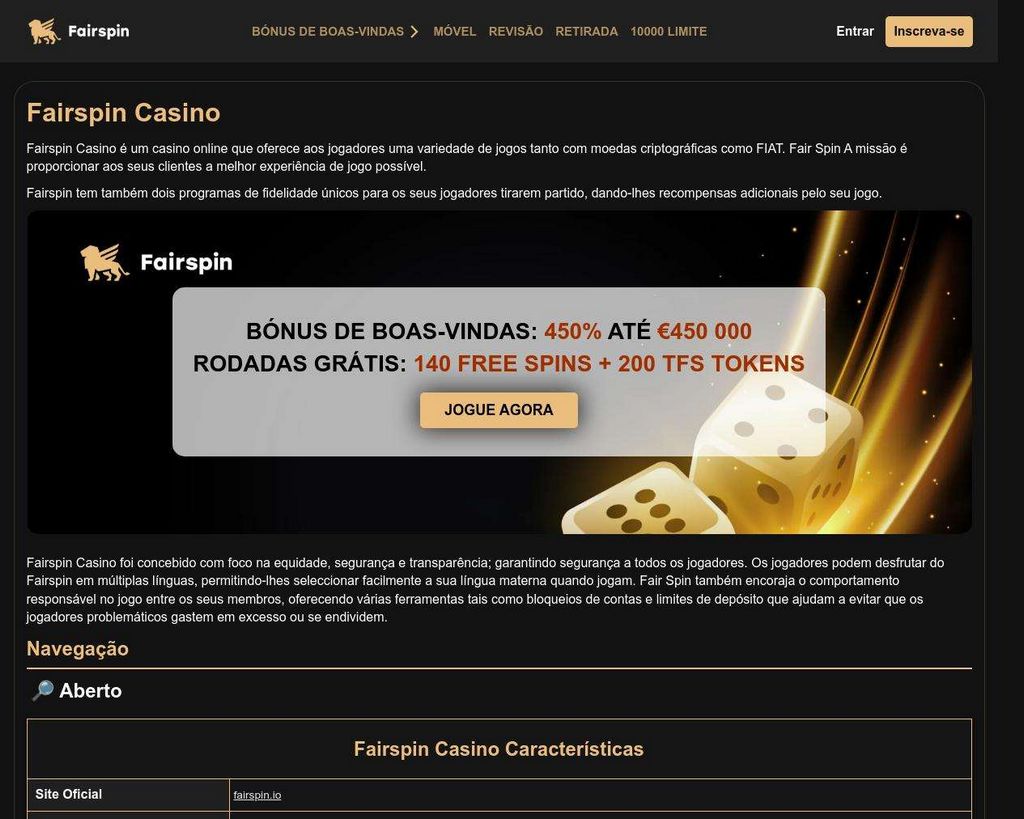 Reseña del Casino Online Fairspin: ¿El mejor casino de criptomonedas o solo una farsa?